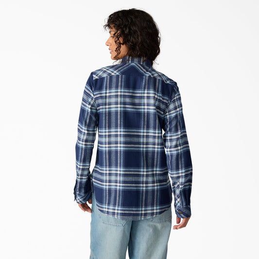 Women's Plaid Flannel Long Sleeve Shirt - Dickies Recommended