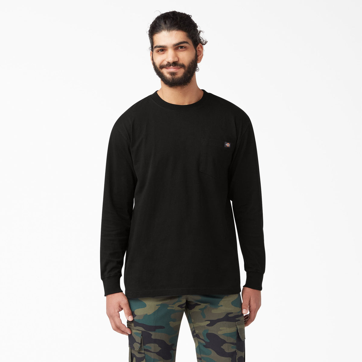 Heavyweight Long Sleeve Pocket T-Shirt - Dickies Signature