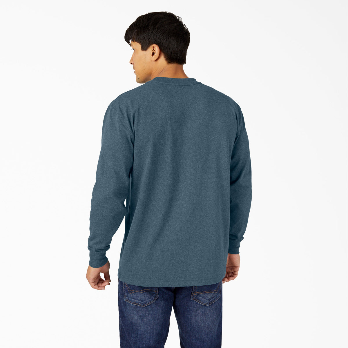 Heavyweight Heathered Long Sleeve Pocket T-Shirt - Dickies Featured