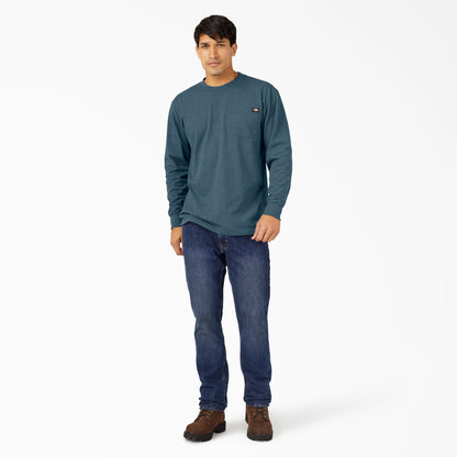 Heavyweight Heathered Long Sleeve Pocket T-Shirt - Dickies Featured