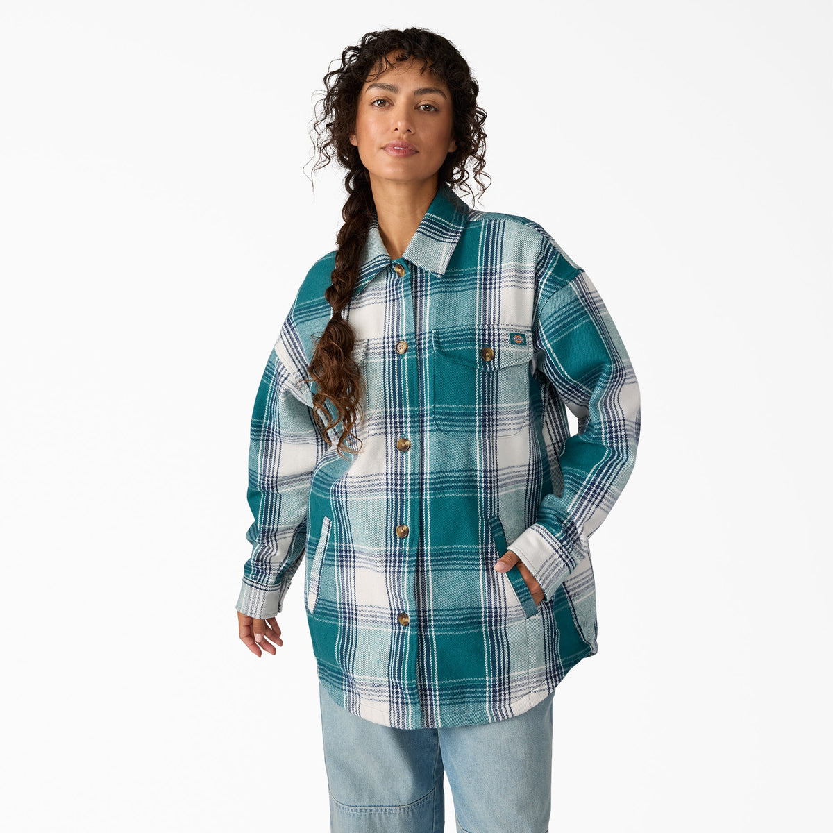 Women's Flannel Shacket - Dickies Hot Sale