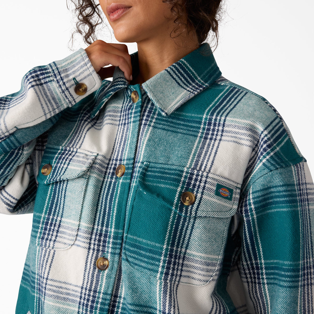 Women's Flannel Shacket - Dickies Hot Sale