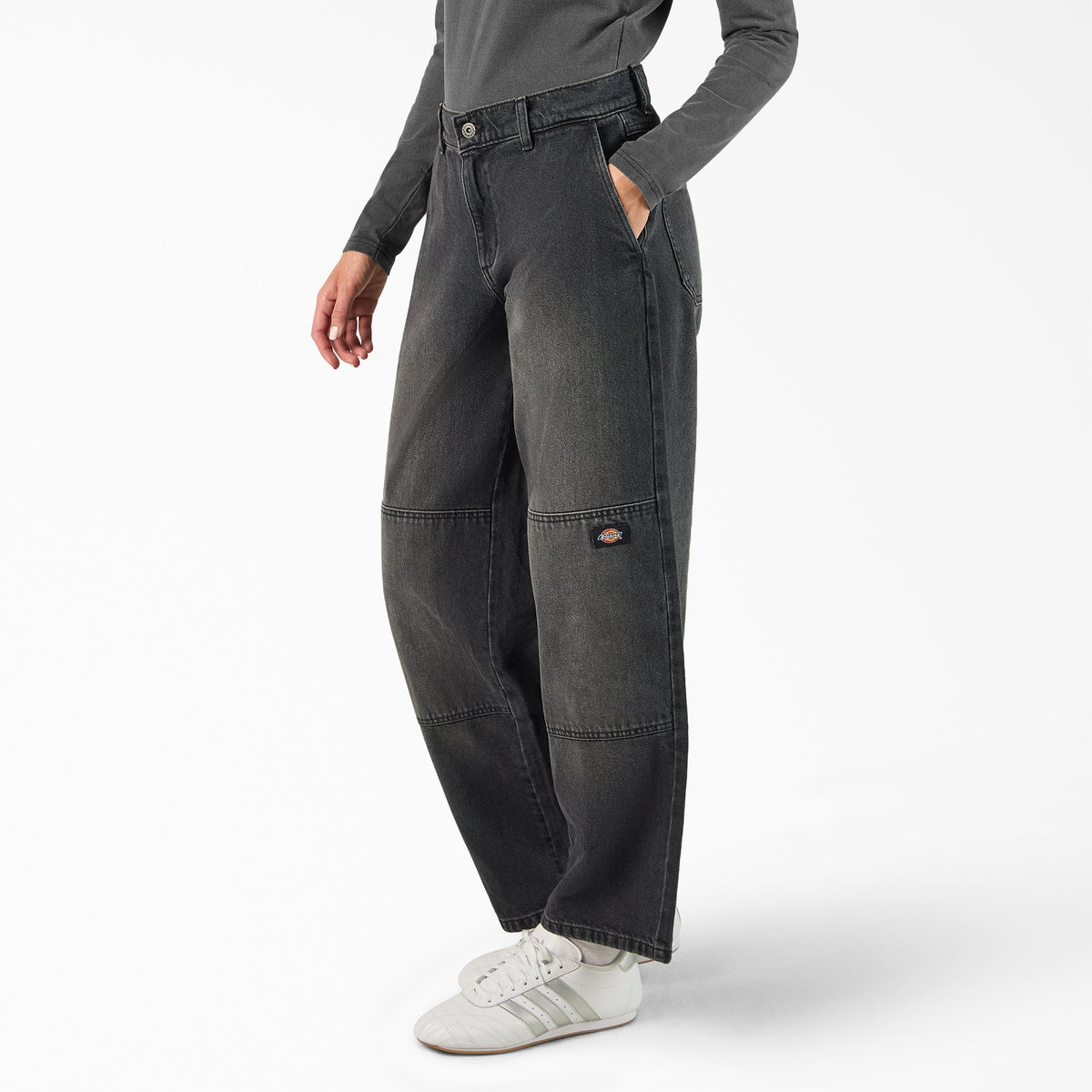 Women's Loose Fit Double Knee Jeans - Dickies Hot Sale