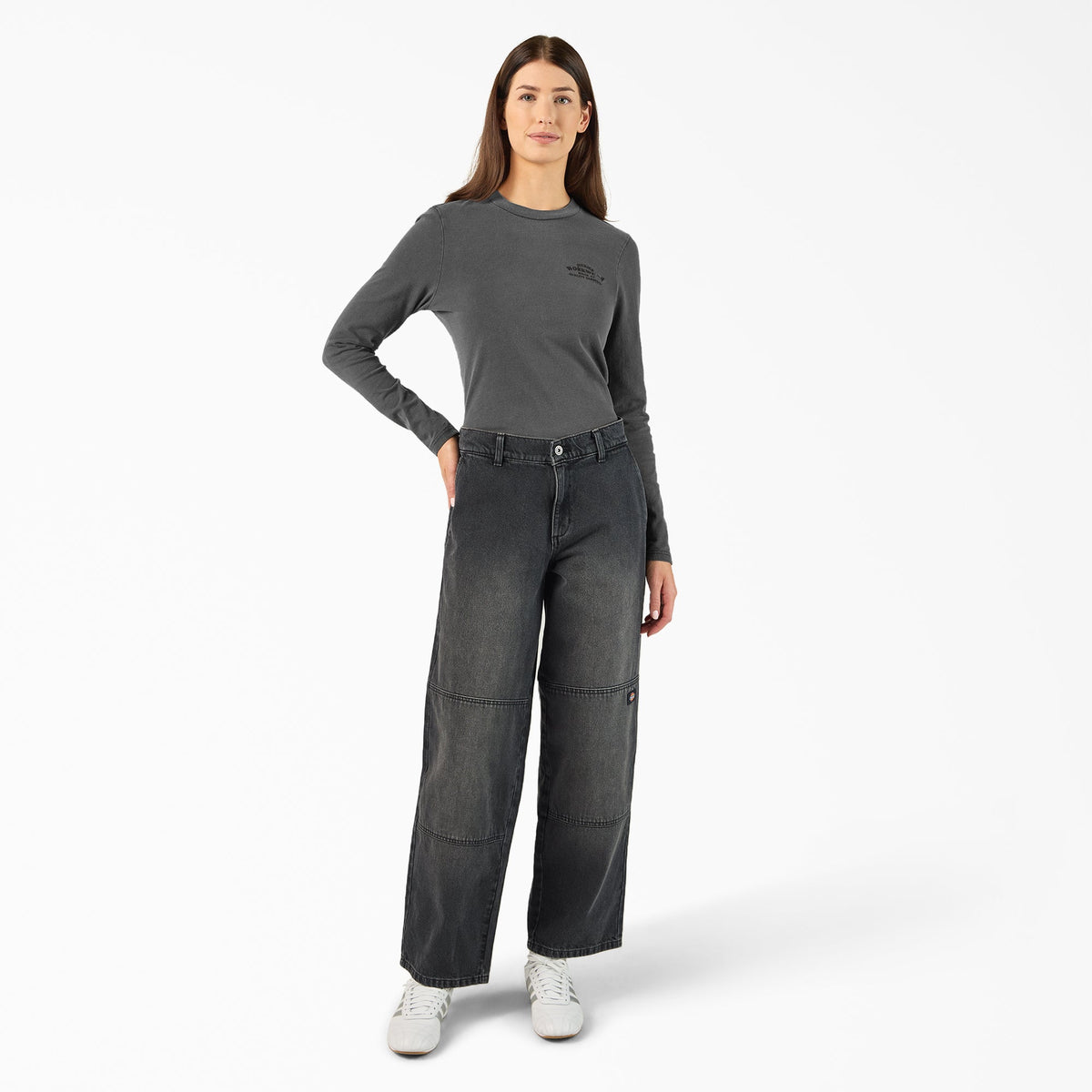 Women's Loose Fit Double Knee Jeans - Dickies Hot Sale