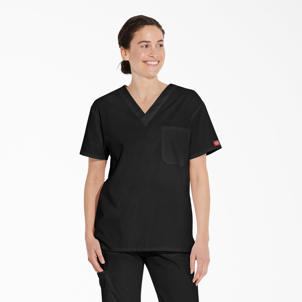 Unisex EDS Signature V-Neck Scrub Top - Dickies Premium