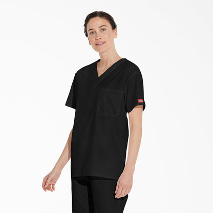 Unisex EDS Signature V-Neck Scrub Top - Dickies Premium