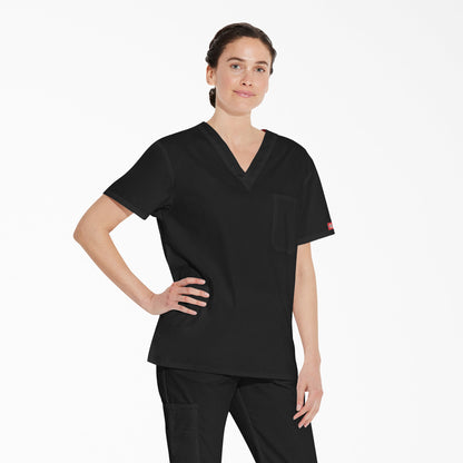 Unisex EDS Signature V-Neck Scrub Top - Dickies Premium