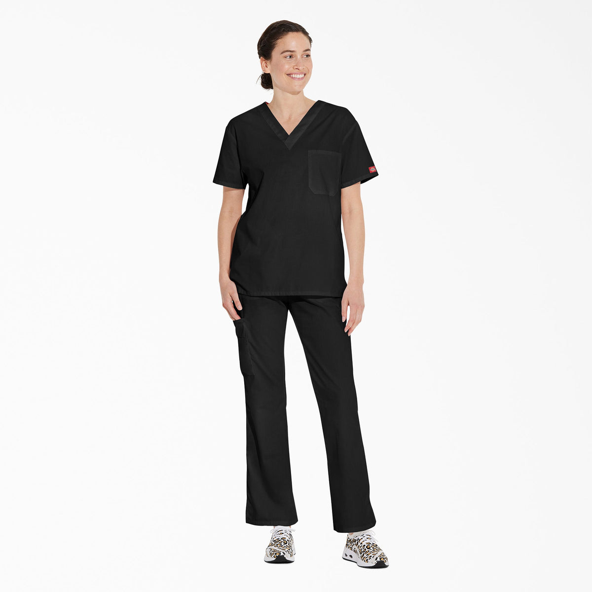 Unisex EDS Signature V-Neck Scrub Top - Dickies Premium