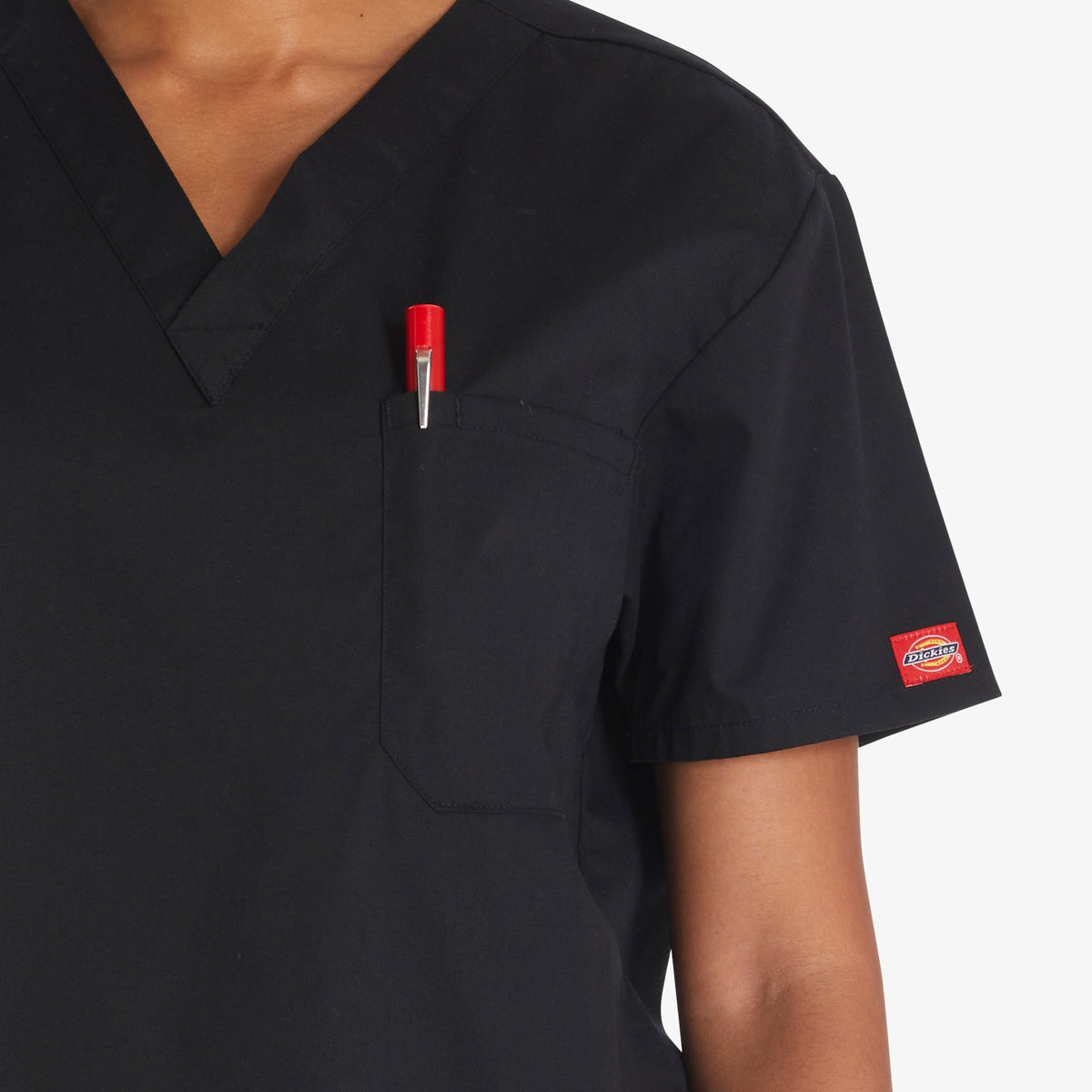Unisex EDS Signature V-Neck Scrub Top - Dickies Premium