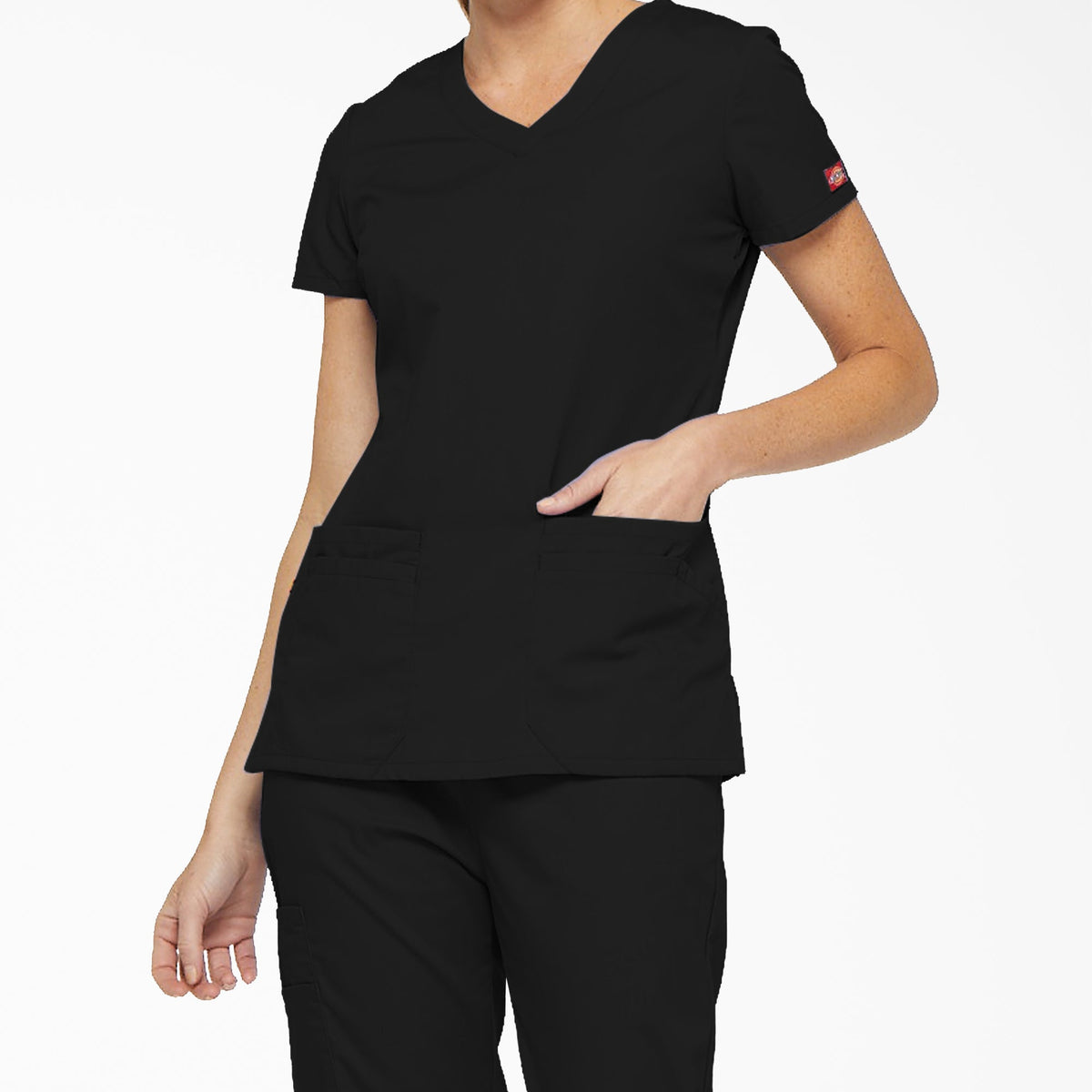Women's EDS Signature V-Neck Scrub Top - Dickies Recommended