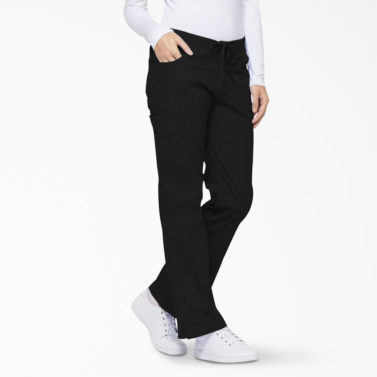 Women's EDS Signature Drawstring Cargo Scrub Pants - Dickies Value