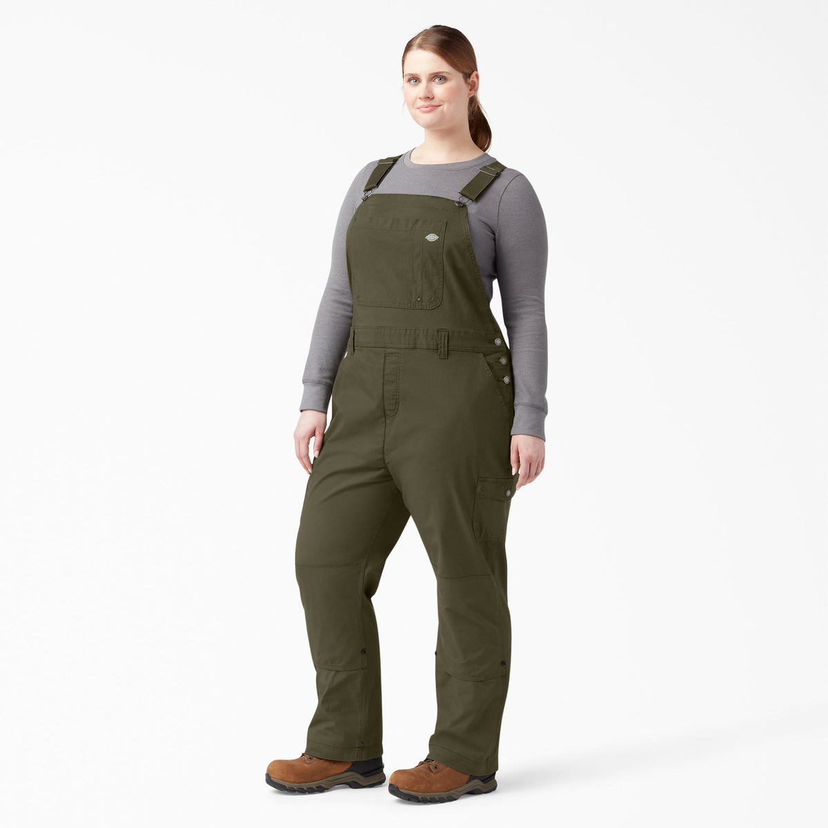 Women's Plus Cooling Ripstop Bib Overalls - Dickies Discount