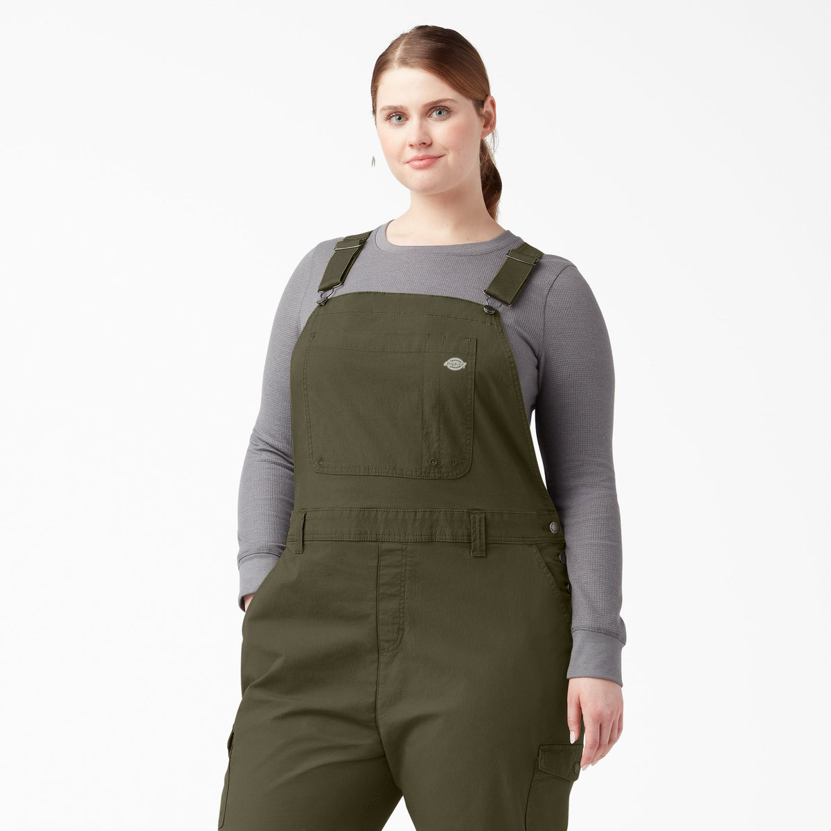 Women's Plus Cooling Ripstop Bib Overalls - Dickies Discount