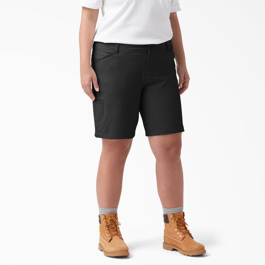 Women's Plus Cooling Relaxed Fit Shorts, 9" - Dickies Essential