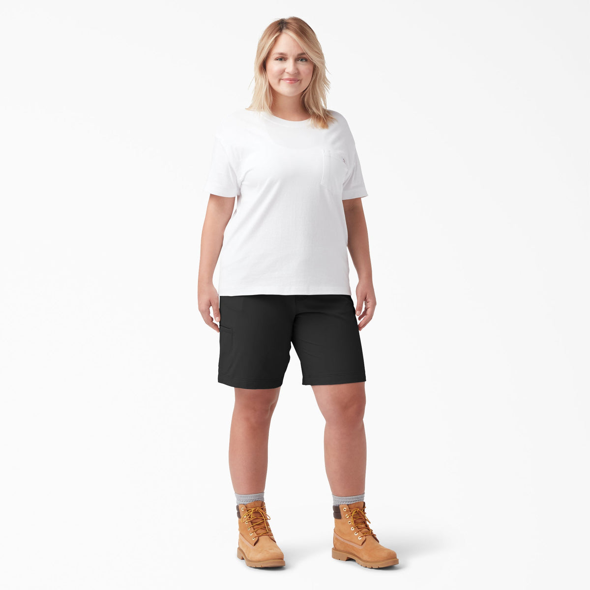 Women's Plus Cooling Relaxed Fit Shorts, 9" - Dickies Essential