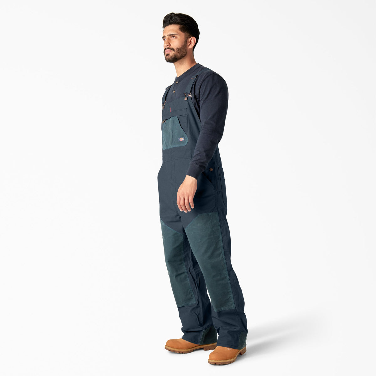 Waxed Canvas Double Front Bib Overalls - Dickies Special Offer