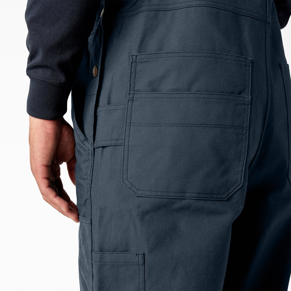 Waxed Canvas Double Front Bib Overalls - Dickies Special Offer