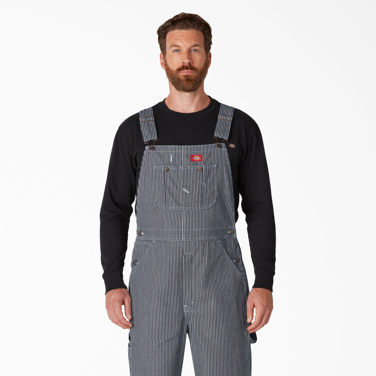 Hickory Stripe Bib Overalls - Dickies Special Offer