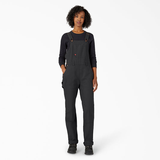 Women's Straight Fit Duck Double Front Bib Overalls - Dickies Smart Buy