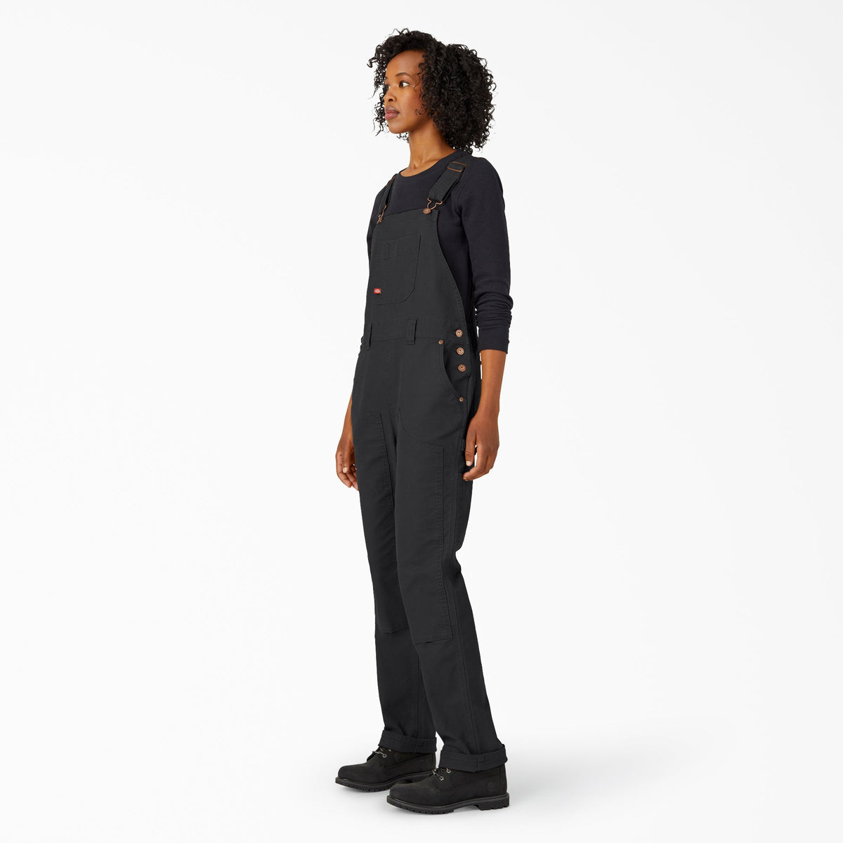 Women's Straight Fit Duck Double Front Bib Overalls - Dickies Smart Buy