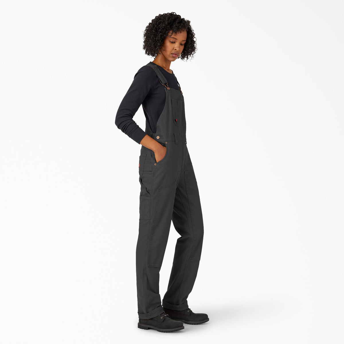 Women's Straight Fit Duck Double Front Bib Overalls - Dickies Smart Buy