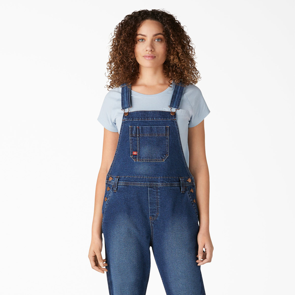 Women's Denim Boyfriend Fit Bib Overalls - Dickies Value