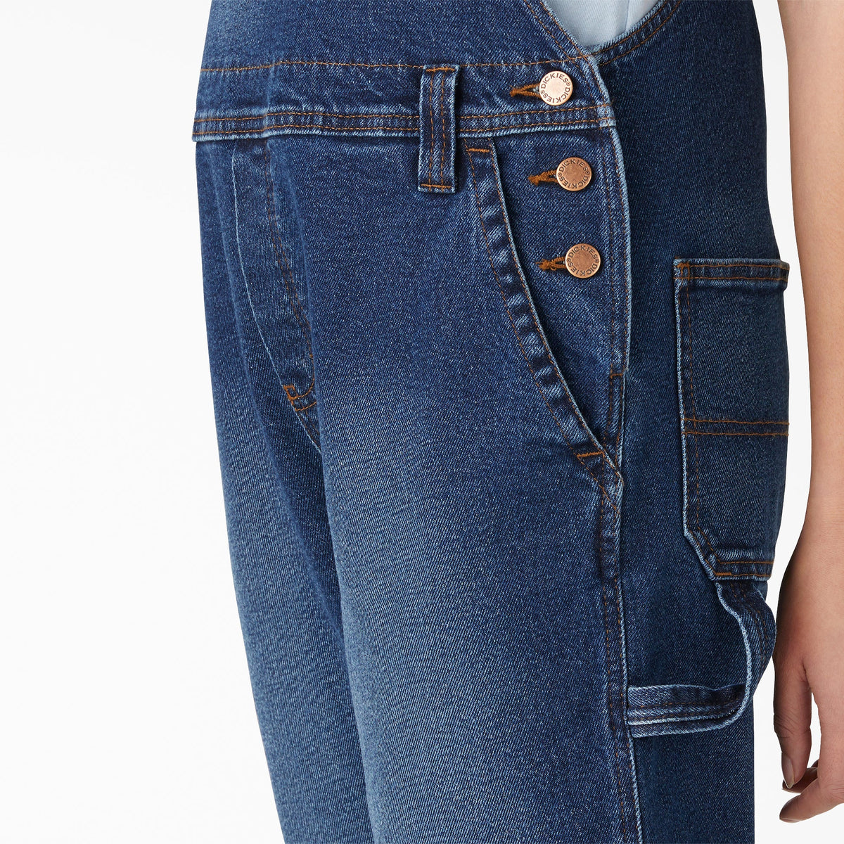 Women's Denim Boyfriend Fit Bib Overalls - Dickies Value
