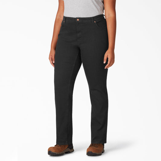 Women's Plus Perfect Shape Straight Fit Jeans - Dickies Smart Buy