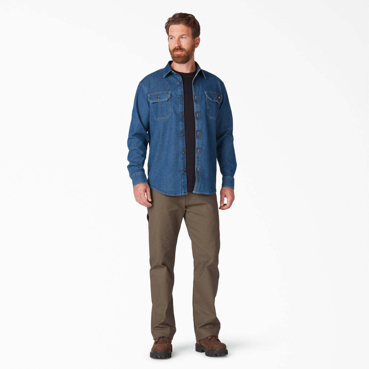 FLEX Denim Long Sleeve Shirt - Dickies Best Price