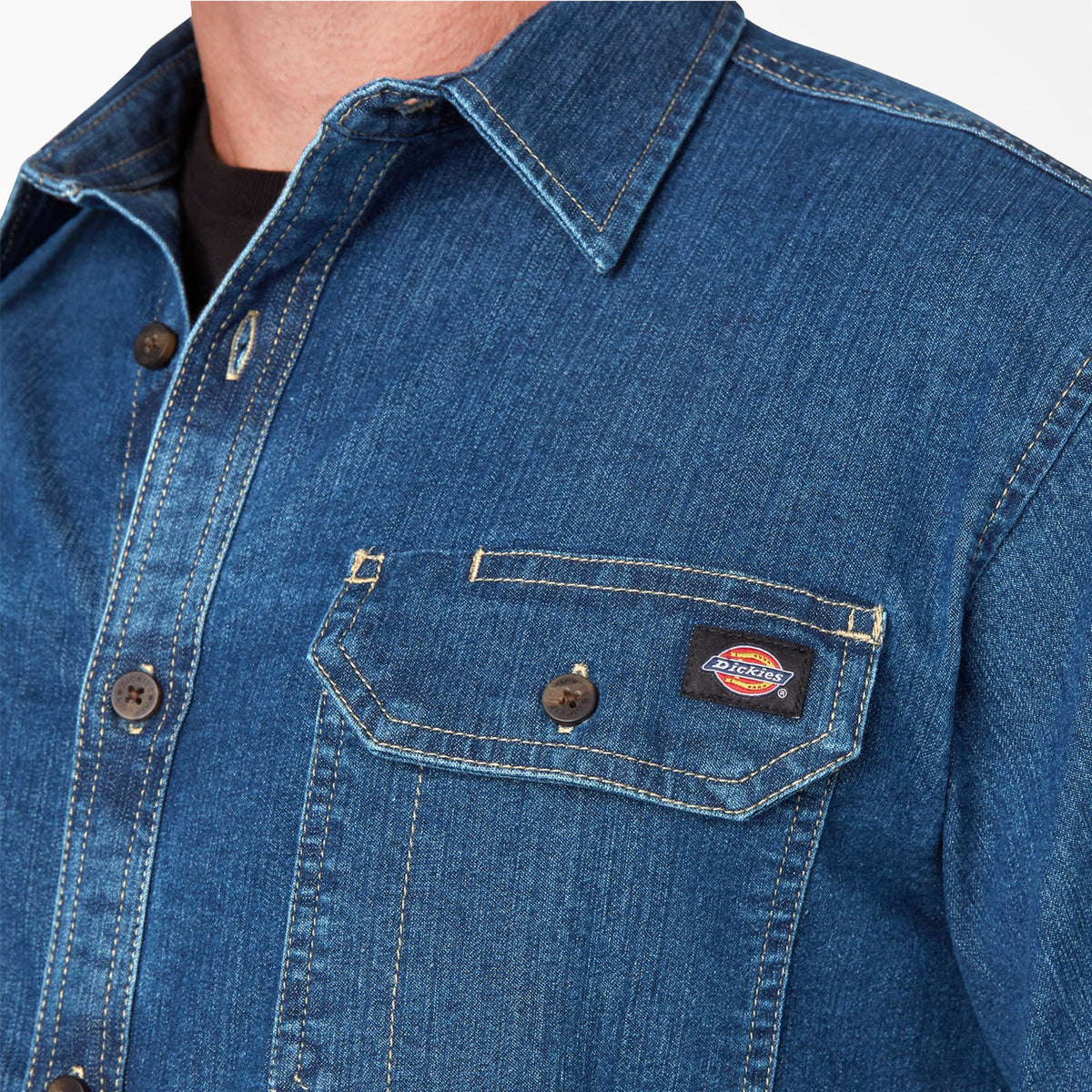 FLEX Denim Long Sleeve Shirt - Dickies Best Price