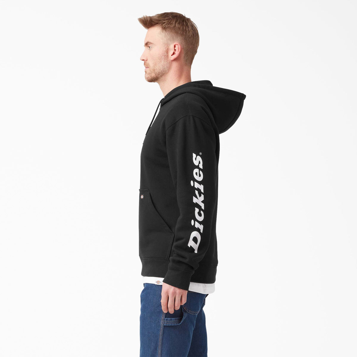 Water Repellent Sleeve Logo Hoodie - Dickies Hot Sale