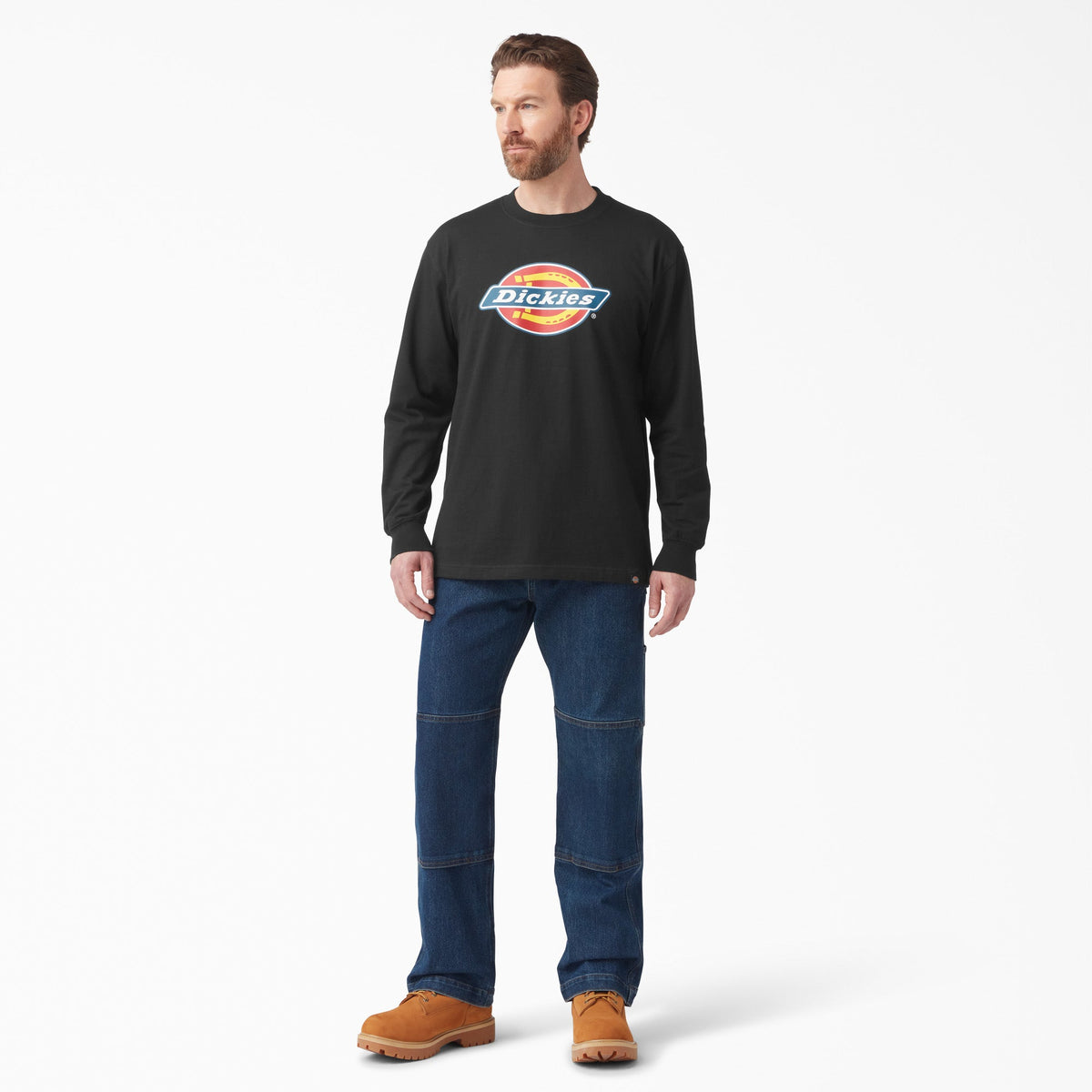 Tri-Color Logo Graphic Long Sleeve T-Shirt - Dickies Trusted