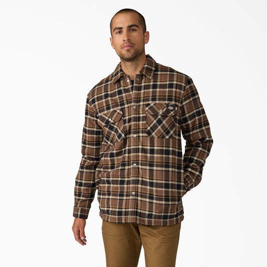 Water Repellent Fleece-Lined Flannel Shirt Jacket - Dickies Popular