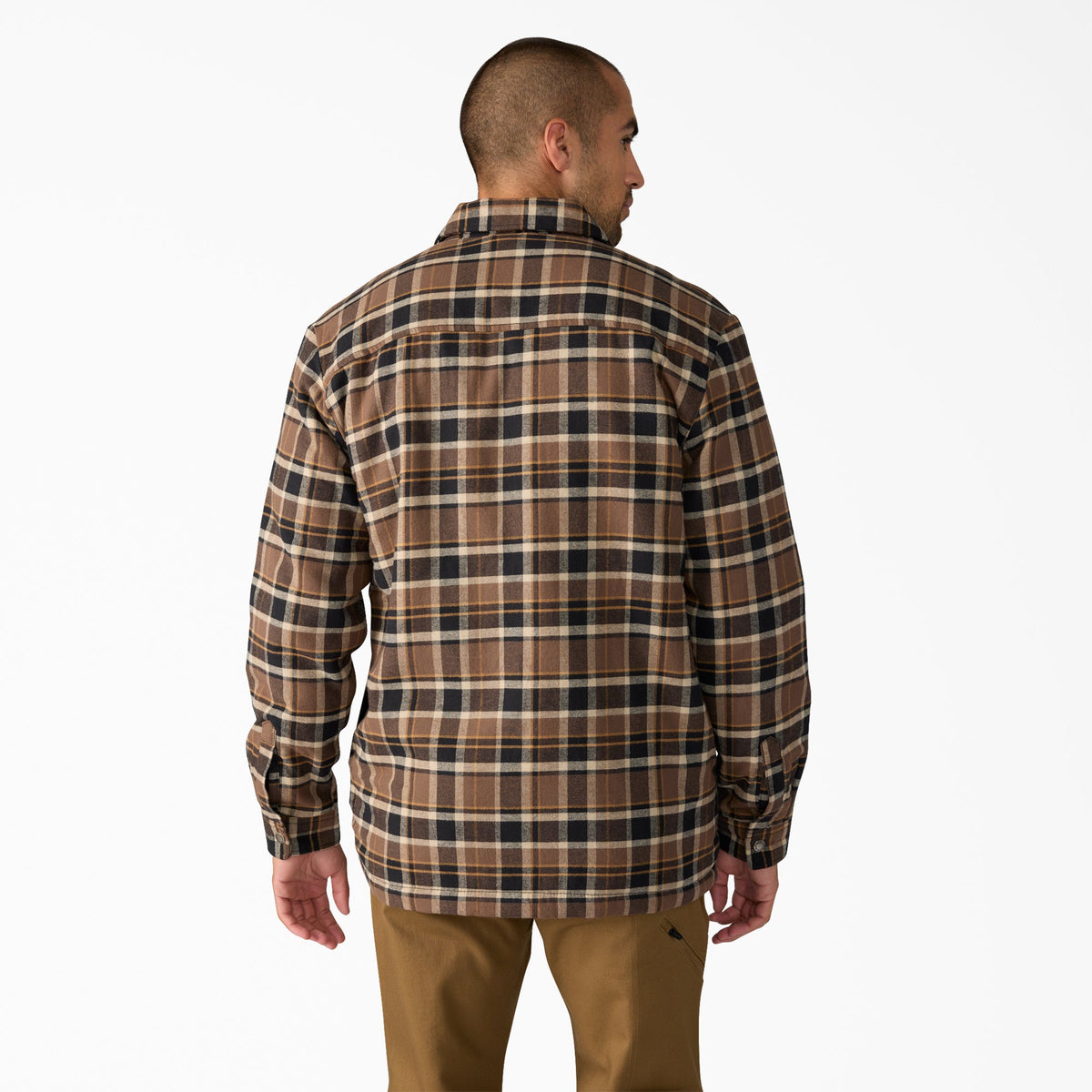 Water Repellent Fleece-Lined Flannel Shirt Jacket - Dickies Popular