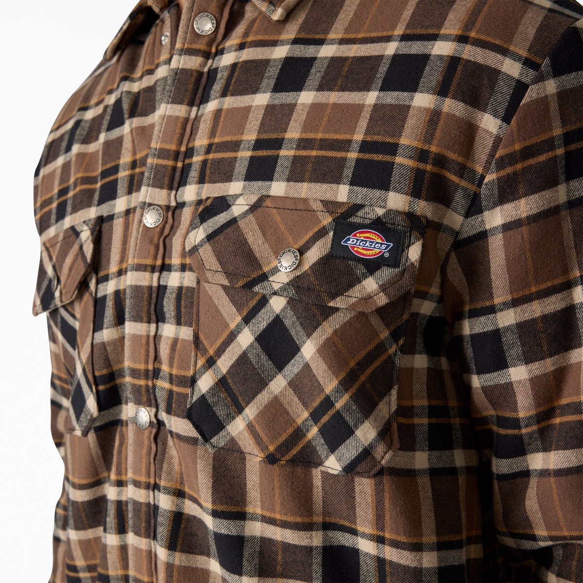 Water Repellent Fleece-Lined Flannel Shirt Jacket - Dickies Popular