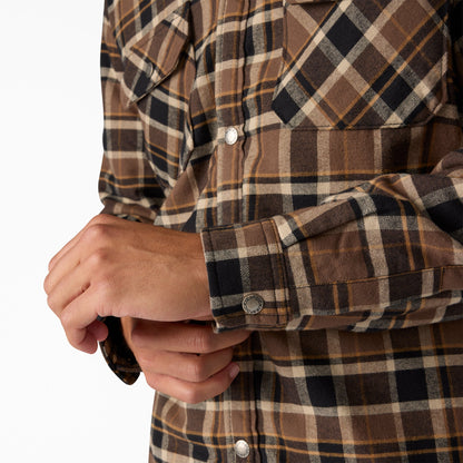 Water Repellent Fleece-Lined Flannel Shirt Jacket - Dickies Popular