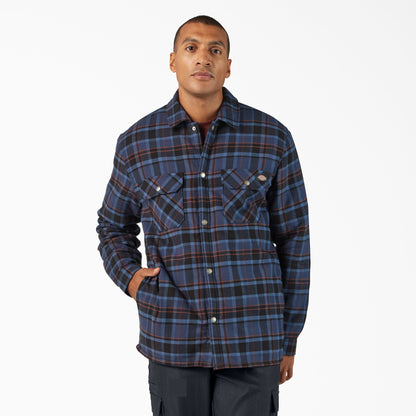 Water Repellent Fleece-Lined Flannel Shirt Jacket - Dickies Discount