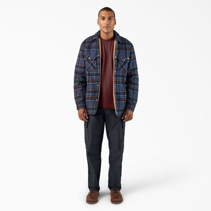 Water Repellent Fleece-Lined Flannel Shirt Jacket - Dickies Discount