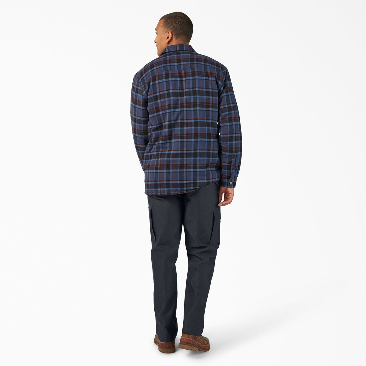 Water Repellent Fleece-Lined Flannel Shirt Jacket - Dickies Discount