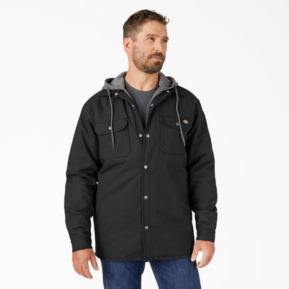Water Repellent Duck Hooded Shirt Jacket - Dickies Popular