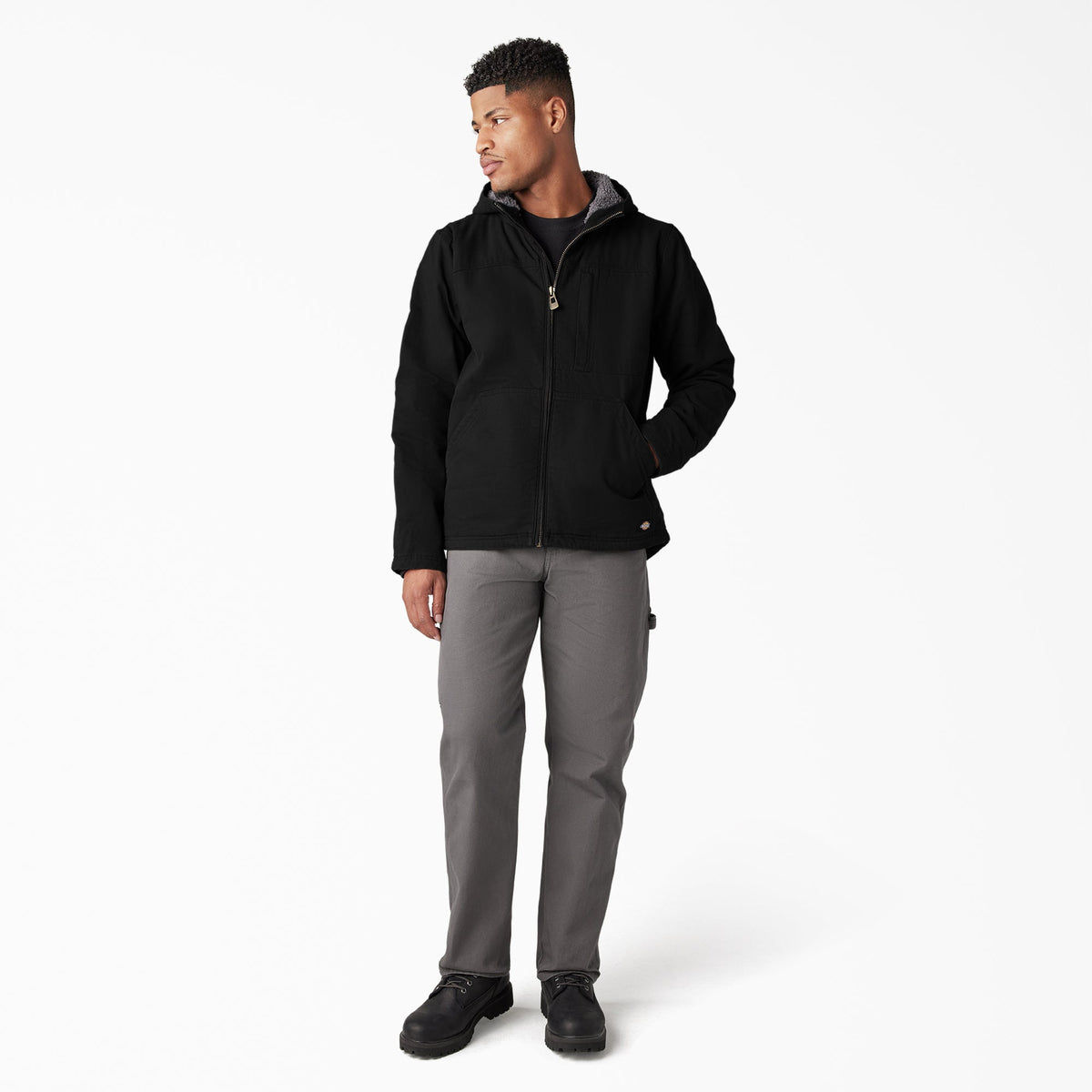 Duck Canvas High Pile Fleece Lined Jacket - Dickies Special Offer
