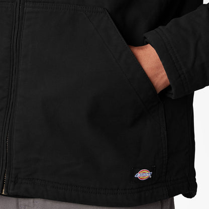 Duck Canvas High Pile Fleece Lined Jacket - Dickies Special Offer