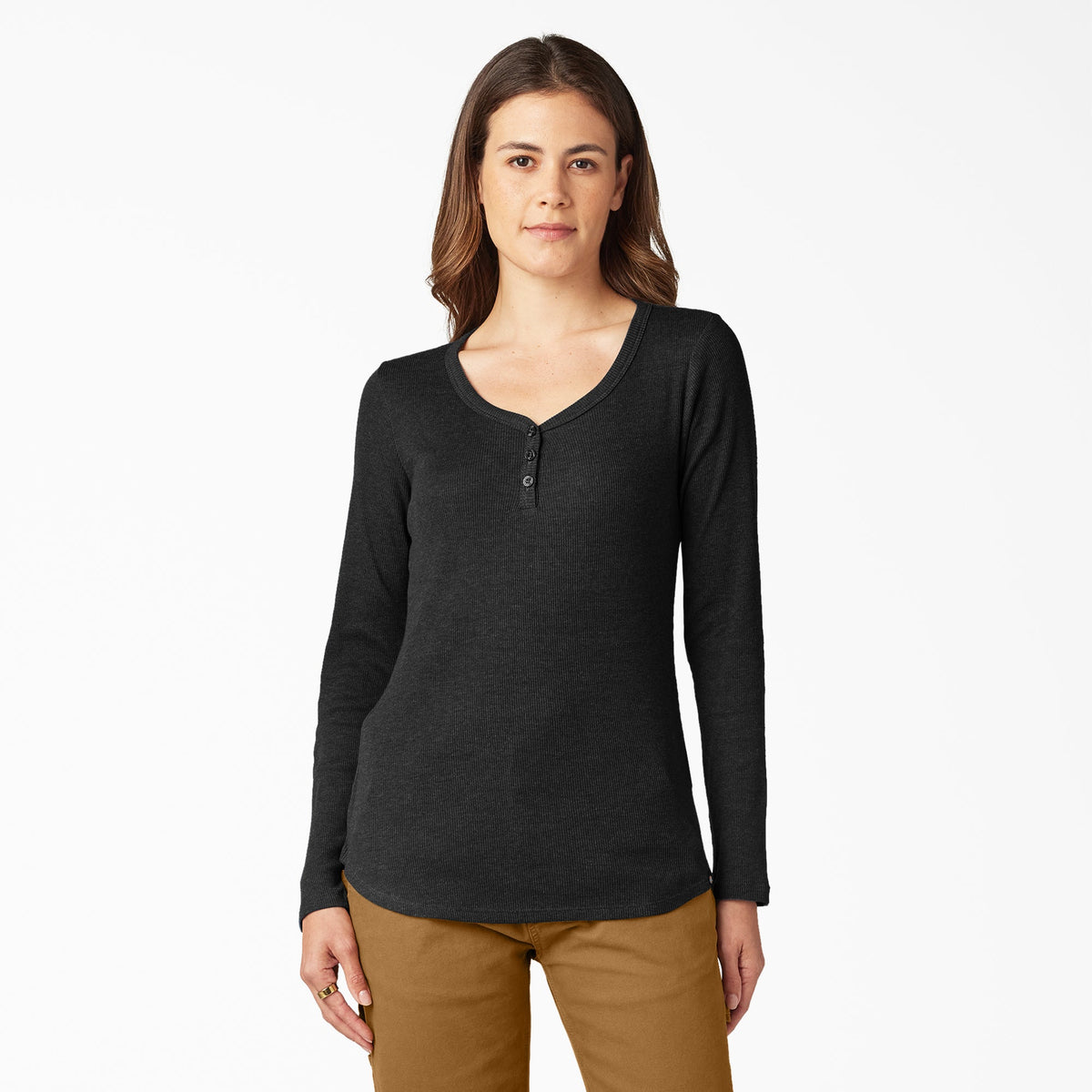 Women's Henley Long Sleeve Shirt - Dickies Popular