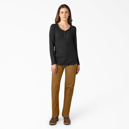 Women's Henley Long Sleeve Shirt - Dickies Popular