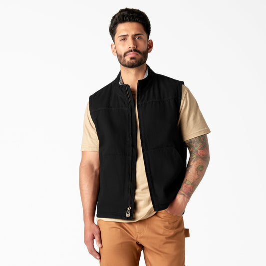 Duck Canvas High Pile Fleece Lined Vest - Dickies Latest