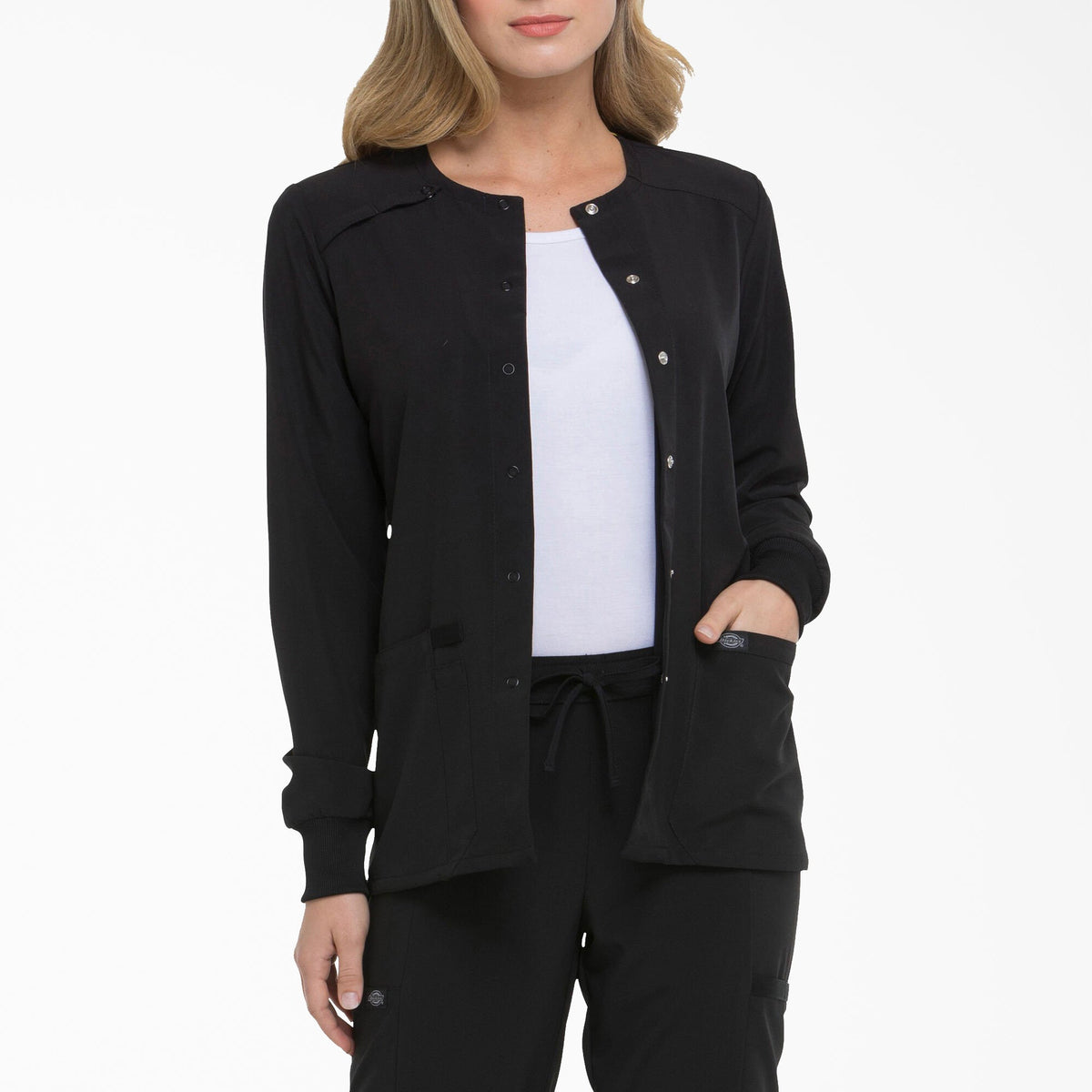 Women's EDS Essentials Snap Front Scrub Jacket - Dickies Classic