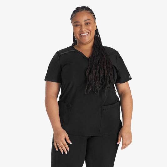 Women's EDS Essentials Mock Wrap Scrub Top - Dickies Latest
