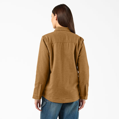 Women's Fleece Lined Flannel Chore Coat - Dickies Premium