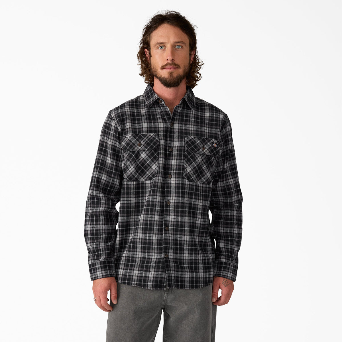 Long Sleeve Flannel Work Shirt - Dickies Popular