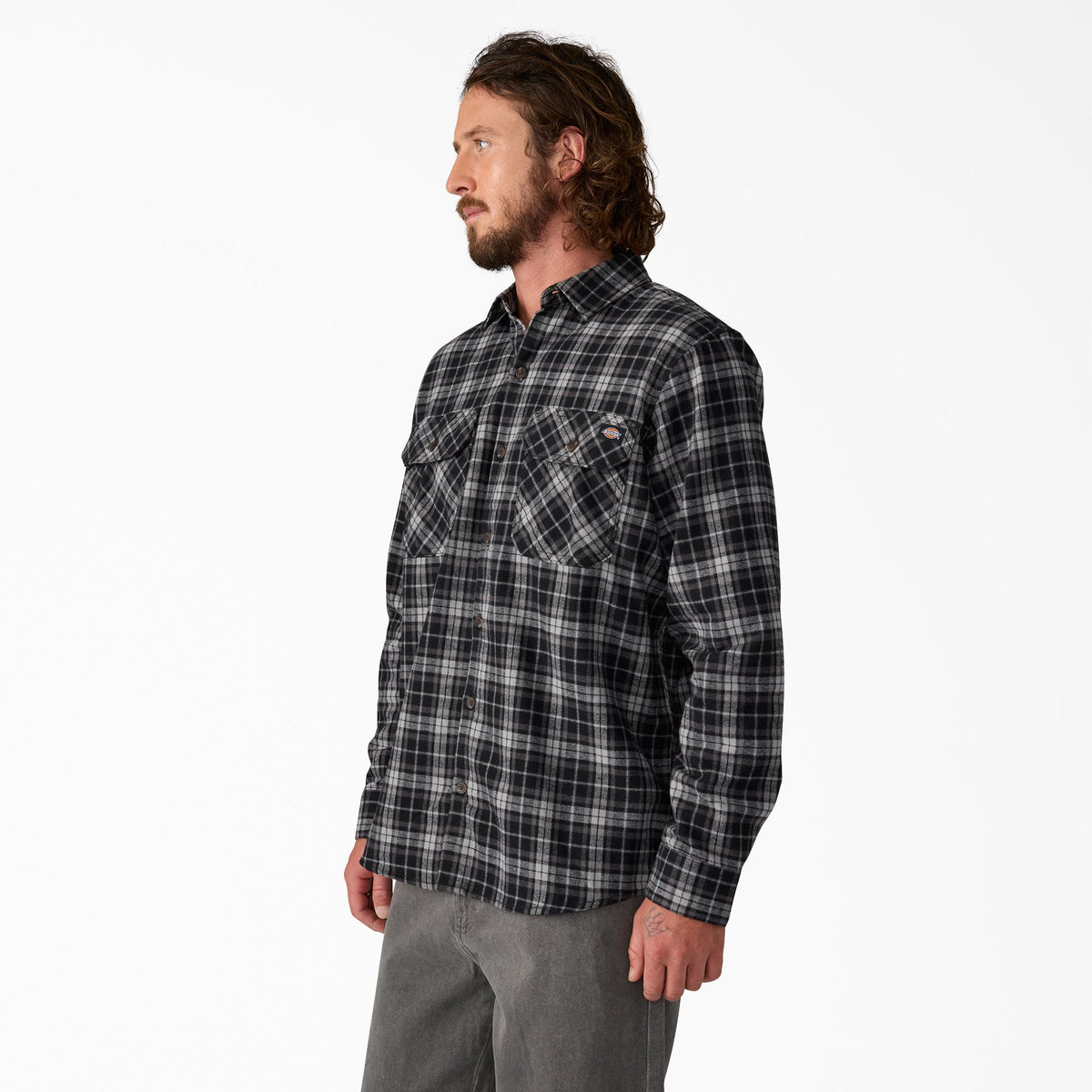 Long Sleeve Flannel Work Shirt - Dickies Popular